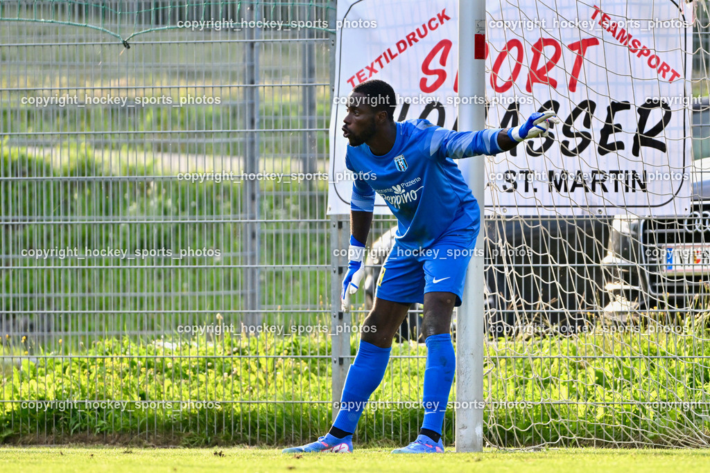 SC Landskron vs. Thal Assling  | #99 Ayotunde Ezekiel Ikuepamitan Thal Assling, SC Landskron vs. Thal Assling , SC Landskron vs. Thal Assling  am 09.08.2024 in Villach (Sportanlage Landskron), Austria, (Photo by Bernd Stefan)