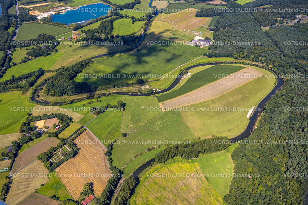 Datteln240801705Lippe_Vogelsang300dpi | Luftbild, Lipperenaturierung, Lippeschleife, Lippeverlauf, Fluss Lippe, Lippeverband, Datteln, Datteln, Ruhrgebiet, Nordrhein-Westfalen, Deutschland