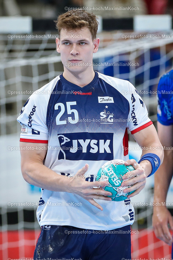 Due1HBL02062402070 | 02.06.2024, Handball, Düsseldorf, PSD-Bank Dome, Liqui Moly Handball Bundesliga, Spieltag 34, Saison 2023 2024, Bergischer HC - SG Flensburg-Handewitt: Lukas Jorgensen (SG Flensburg-Handewitt)