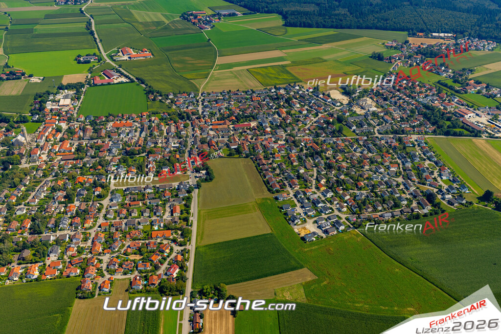 Das Luftbild zeigt :  Anzing - Die Luftaufnahme wurde 2024 vom UL-Flugzeug aus erstellt ( keine Drohne ) - Hochauflösende Luftaufnahme - Für grossformatige Ausdrucke geeignet. Die Geschenkidee !Mit Lizenz und Bildrechte bestellbar