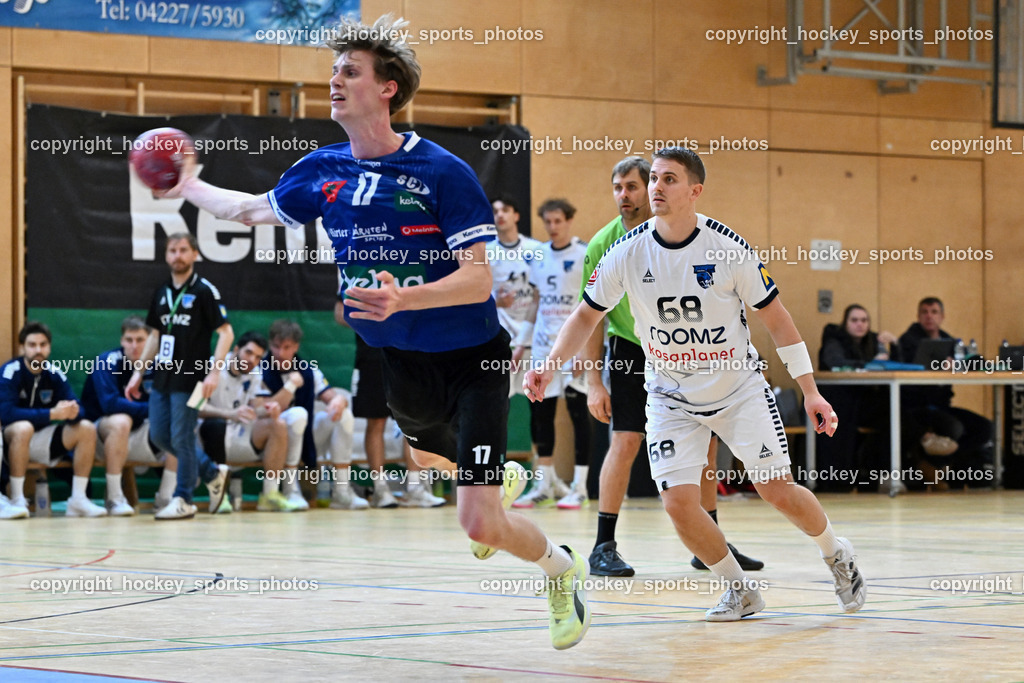 SC Ferlach vs. roomz JAGS Vöslau | #17 Kelih Markus SC Ferlach, #68 SCHARTEL Fabian, SC Ferlach vs. roomz JAGS Vöslau, SC Ferlach vs. roomz JAGS Vöslau am 08.11.2025 in Ferlach (Ballspielhalle Ferlach), Austria, (Photo by Bernd Stefan)