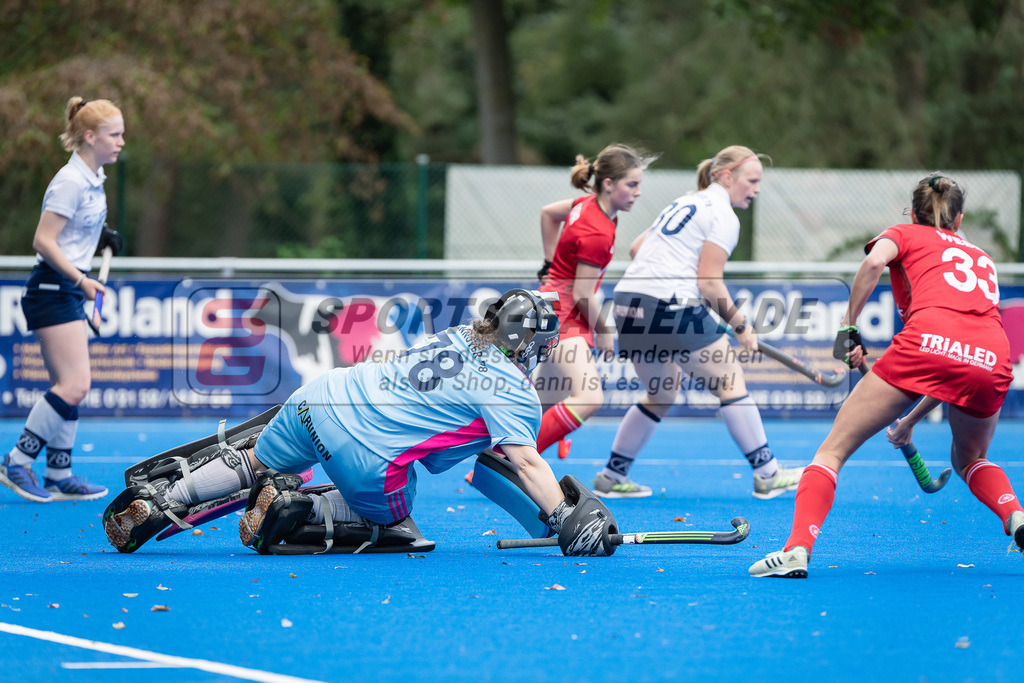 HK_20230923_104545 | 2. Bundesliga Damen Crefelder HTC - Hannover 78 am 23.9.2023 CHTC, Krefeld , Carla Mauersberg Torfrau ( Hannover 78 #78 )