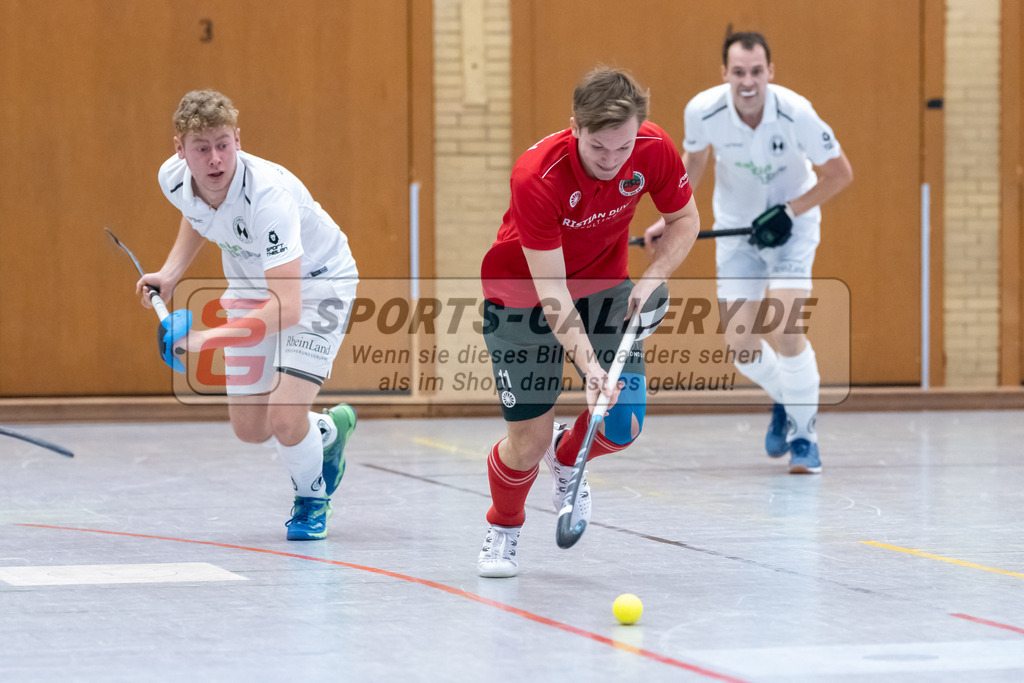 SFE_20230115_0040 | 1. Bundesliga Hockey Herren Schwarz-Weiss Neuss - Crefelder HTC am 15.01.2023 in  (Sporthalle Jahnerstrasse), Photo: Stephan Fehrmann 2022 (Sports-Gallery),Elias Friedrich ( Crefelder HTC #11 )
