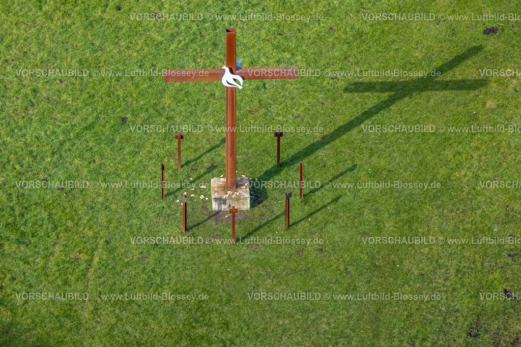 Hamm230215075 | Luftbild, Park Panoramahalde der Halde Zeche Sachsen, Sachsenkreuz, Stadtbezirk Heessen, Hamm, Ruhrgebiet, Nordrhein-Westfalen, Deutschland