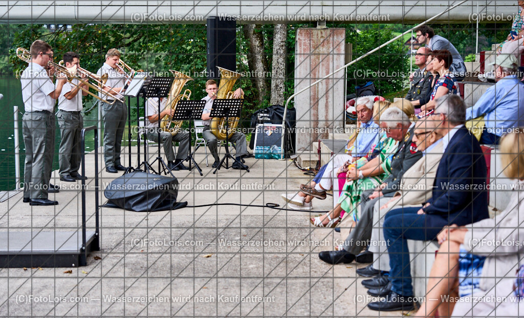 ALP0982_XXXX-Chopin-Festival_Ausklang_tiefes Blech | (C)FotoLois.com, Alois Spandl. XXXX. Chopin-Festival in der Kartause Gaming, musikalischer AUSKLANG auf der Seebühne Lunz mit dem Blasorchester der Miltärmusik Niederösterreich unter der Leitung von Oberst Adolf Obendrauf, So 18. August 2024.