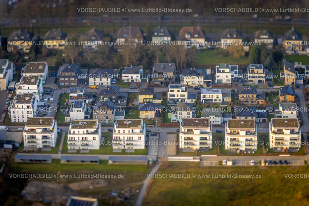 Hamm241201486 | ACHTUNG Fotos mit durch Tilttechnik objektivseits erzeugter partieller Unschärfe, Luftbild, Wohnsiedlung Paracelsuskarree, Mitte, Hamm, Ruhrgebiet, Nordrhein-Westfalen, Deutschland