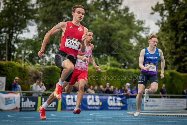 Juniorengala 2026; Mannheim, 14.06.2026 | MANNHEIM, GERMANY - JUNE 14, 2026 : Philip Stroh (GER/ASC Darmstadt) competing in the men’s 200m during the Juniorengala 2026 at Michael-Hoffmann-Stadion on June 14, 2026 in Mannheim, Germany.