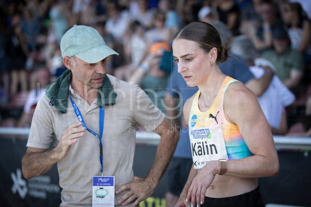 Multisport Event; Ratingen, 28.06.2026 | RATINGEN, GERMANY - JUNE 28, 2026 : Annik Kälin (SUI / Switzerland) and her father Marco Kälin during the Multisport Event at Stadion Ratingen on June 28, 2026 in Ratingen, Germany.