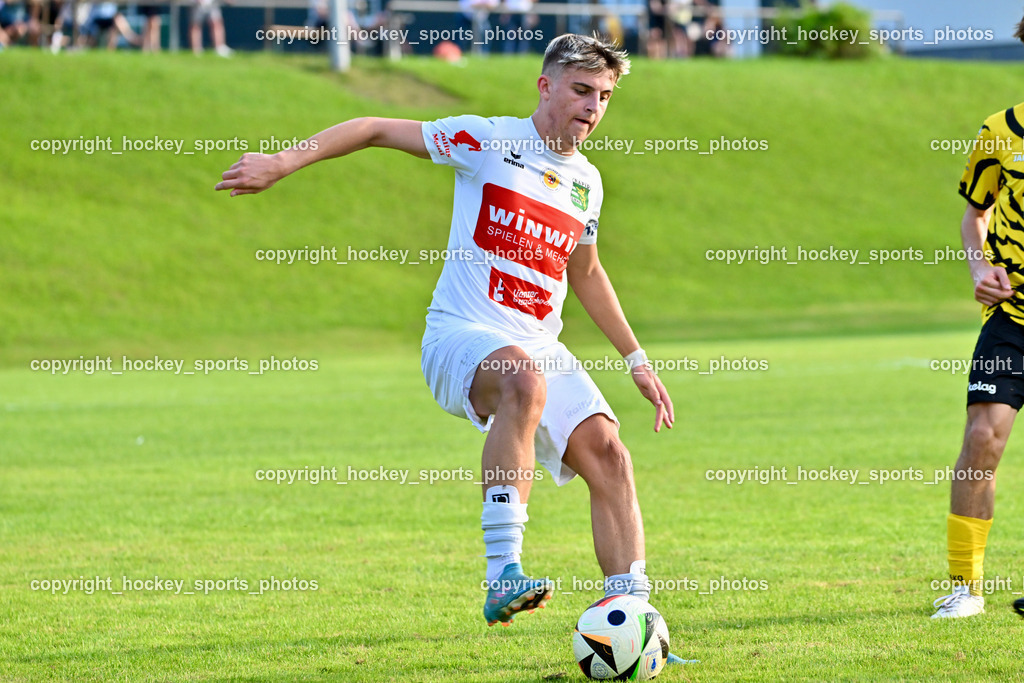 FC Faakersee vs. Rapid Lienz  | #16 Sandro Unterreiner Rapid Lienz, FC Faakersee vs. Rapid Lienz , FC Faakersee vs. Rapid Lienz  am 04.08.2024 in Faakersee (Sportplatz Faakersee), Austria, (Photo by Bernd Stefan)