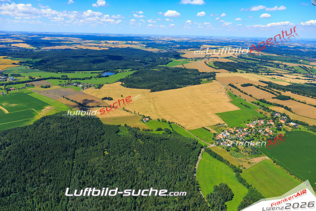 Luftbild von Hermsdorf Glashuette - Luftaufnahme wurde 2016 von https://frankenair.de mittels Flugzeug (keine Drohne) erstellt - die Geschenkidee