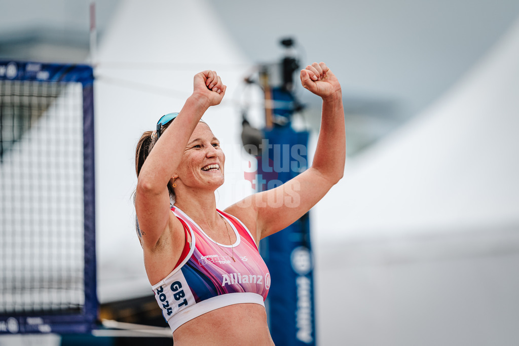 Beachvolleyball | Frauen | Allianz German Beach Tour 2024 | Tourstop Kühlungsborn 2 | 17.08.2024 | Isabel Schneider jubel