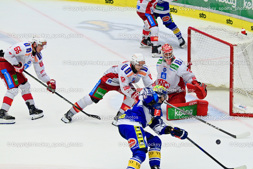 EC IDM Wärmepumpen VSV vs. EC KAC  | #81 RICHTER Marco EC VSV, #12 Maier David EC KAC, #68 Gomboc Luka EC KAC, #32 Dahm Sebastian EC KAC, EC IDM Wärmepumpen VSV vs. EC KAC , EC IDM Wärmepumpen VSV vs. EC KAC  am 27.10.2024 in Villach (Stadthalle Villach), Austria, (Photo by Bernd Stefan)