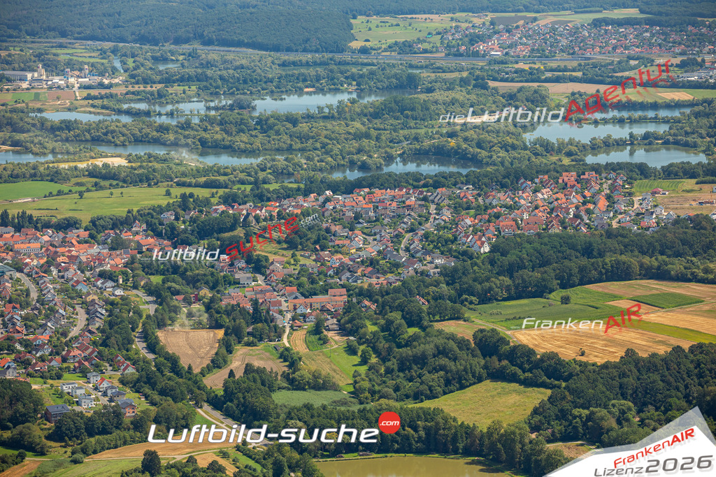 Das Luftbild zeigt :  Baunach - Die Luftaufnahme wurde 2024 vom UL-Flugzeug aus erstellt ( keine Drohne ) - Hochauflösende Luftaufnahme - Für grossformatige Ausdrucke geeignet. Die Geschenkidee !Mit Lizenz und Bildrechte bestellbar