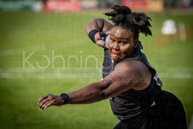 61. Internationales Pfingstsportfest; Rehlingen-Siersburg, 24.05.2026 | REHLINGEN , GERMANY - MAY 24: Shot putter Danniel Thomas-Dodd (JAM/Jamaika) during the 61. Internationales Pfingstsportfest on 24.05.2026 at the  Bungertstadion in Rehlingen-Siersburg (Saarland / Deutschland).
