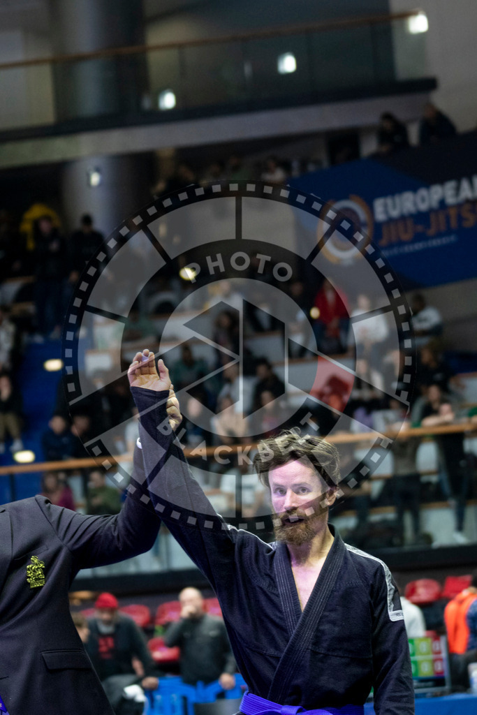 20240121PBB5792 | Fighters compete during the second day of the IBJJF European Championship in Paris, France, on January 21, 2024.