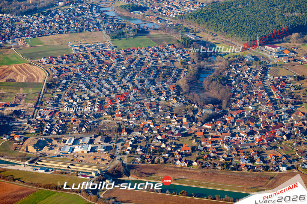 Das Luftbild der Stadt Hausen wurde 2019 vom Flugzeug heraus erstellt (keine Drohne) Aufnahmehöhe ca.400 Meter- hohe Auflösung- beste Druck-Qualität garantiert!
