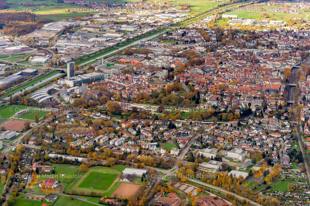 Offenburg Ortenau Ortenaukreis Stadtansicht  | Offenburg Ortenau Baden, Deutschland , Luftbild, Luftaufnahme, 
Stadtansichten Übersicht 