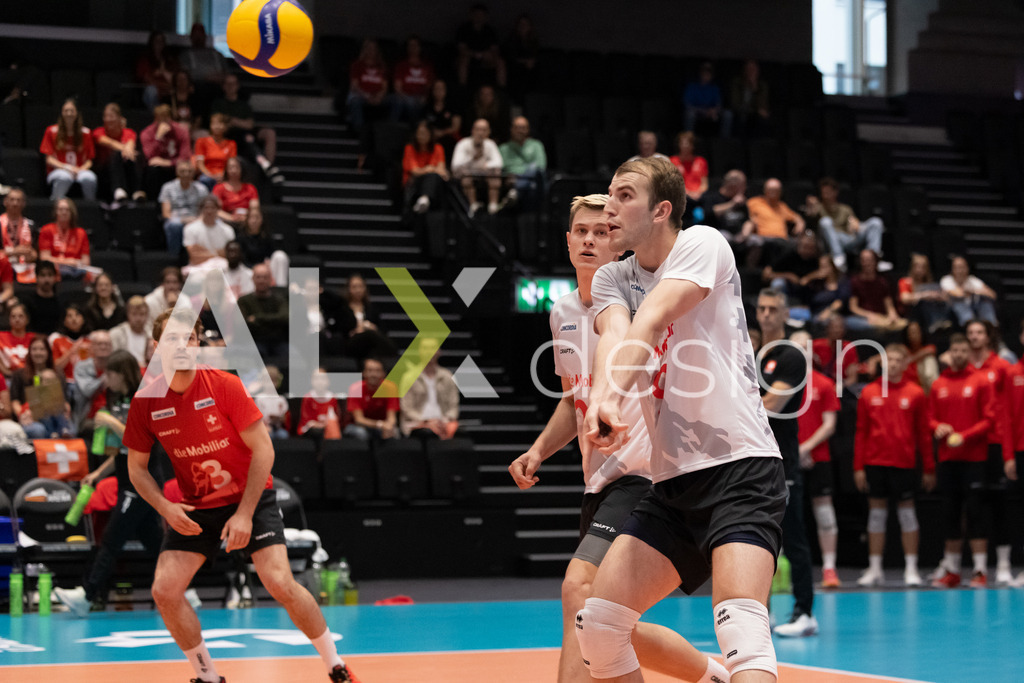 Luxembourg v Switzerland - CEV European League Men | KRIENS, SWITZERLAND - JUNE 12: CYRIL KOLB of Switzerland during the CEV European League match between Luxembourg and Switzerland at Pilatus Arena on June 12, 2026 in Kriens, Switzerland. - Realisiert mit Pictrs.com