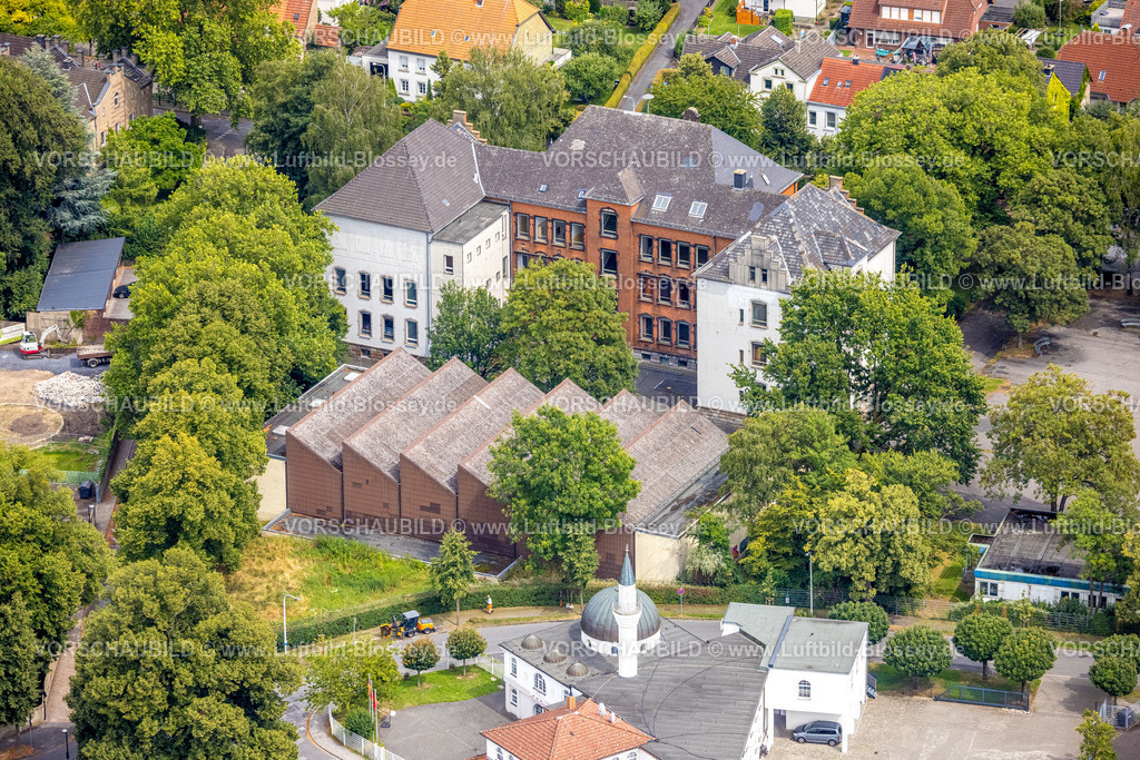 Werl240712078 | Luftbild, ehemalige Overberg Hauptschule und Overberg Sporthalle Am Alten Schloss, Werl, Soester Börde, Nordrhein-Westfalen, Deutschland