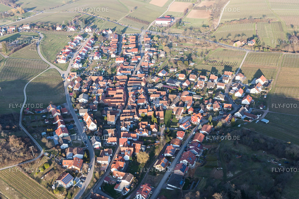 Ortsansicht | Luftbild: Ortsansicht im Ortsteil Gleishorbach in Gleiszellen-Gleishorbach im Bundesland Rheinland-Pfalz in Deutschland. Foto: IMG_105092.jpg vom 24.03.2018 durch Werner Riehm/FLY-FOTO.de - Realisiert mit Pictrs.com