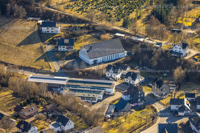 Kirchhundem250308915Heinsberg | Luftbild, Aloys Köper GmbHMetallverarbeitungsunternehmen, Schützenhalle Heinsberg des Schützenverein Heinsberg e.V., Heinsberg, Kirchhundem, Sauerland, Nordrhein-Westfalen, Deutschland
