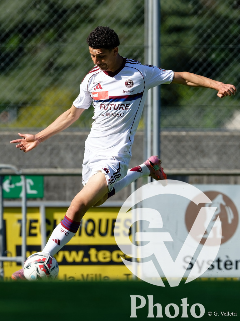 Lancy FC  v Servette FC M-21  - 1ere ligue Classic  | Geneva, Switzerland - April 25 : during the 1ere ligue Classic  match between Lancy FC  and Servette FC M-21  at Stade de Marignac on April 25 , 2026 in Geneva, Switzerland.