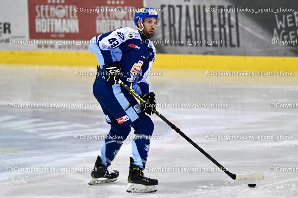 ESC Steindorf vs. ESV Ferlach | #43 Oraze Martin ESC Steindorf, ESC Steindorf vs. ESV Ferlach, ESC Steindorf vs. ESV Ferlach am 19.10.2024 in Steindorf (Ossiachersee Halle), Austria, (Photo by Bernd Stefan)