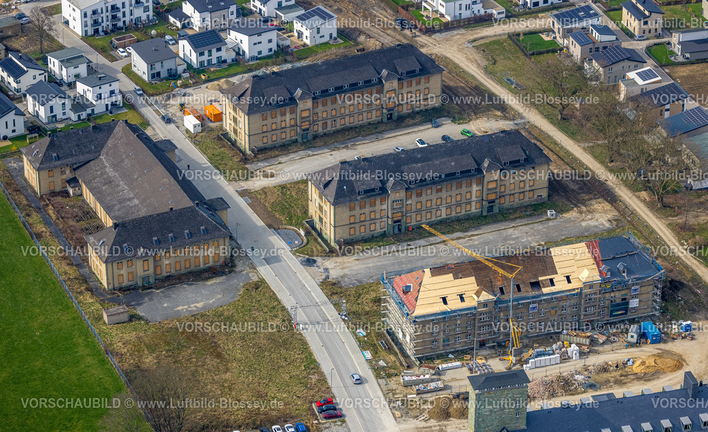Soest240307673 | Luftbild, Belgisches Viertel Soest mit Baustelle und Renovierung, Soest, Soester Börde, Nordrhein-Westfalen, Deutschland