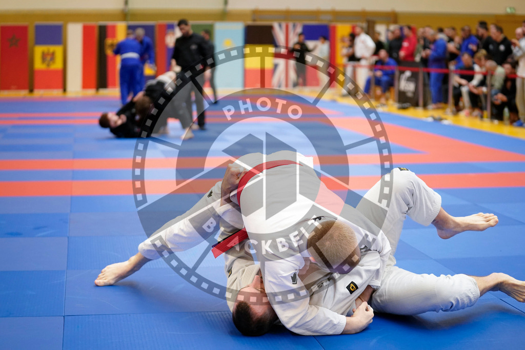 20240203PBB07308 | Fighters compete during the Brazilian Jiu-Jitsu Championship of the AJP Tour in Maintal by Frankfurt am Main, Germany, on February 2, 2024.