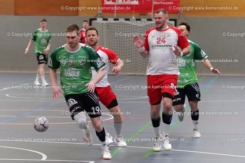 Handball : Verbandsliga Herren: TB Oberhausen - RW Oberhausen  am 12.04.2026 in Oberhausen. | Handball : Verbandsliga Herren: TB Oberhausen - RW Oberhausen  am 12.04.2026 in Oberhausen. - Realisiert mit Pictrs.com