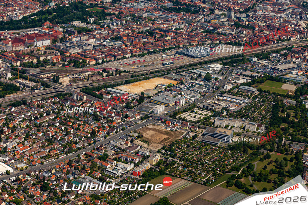 Aktuelles Luftbild von Gaismannshof Nürnberg - Die Luftaufnahme wurde 2020 mittels UL-Flugzeug erstellt ( keine Drohne ) - hochauflösende Kamera-Systeme von  Canon -Beste Qualität - Für grossformatige Ausdrucke geeignet. Die Geschenkidee !