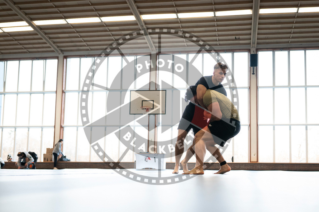 20240309PBB7708 | Fighters compete during the International Luta Livre (ILLCS) Spring Championship in Hannover, Germany, on March 9, 2024.