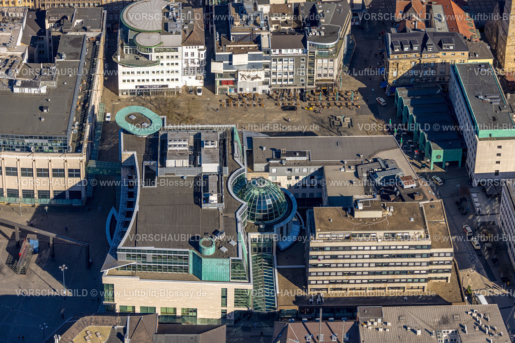Dortmund250300337 | Luftbild, Geschäftszentrum Hansa-CarrÃ© mit Sportscheck, Platz Alter Markt, City, Dortmund, Ruhrgebiet, Nordrhein-Westfalen, Deutschland