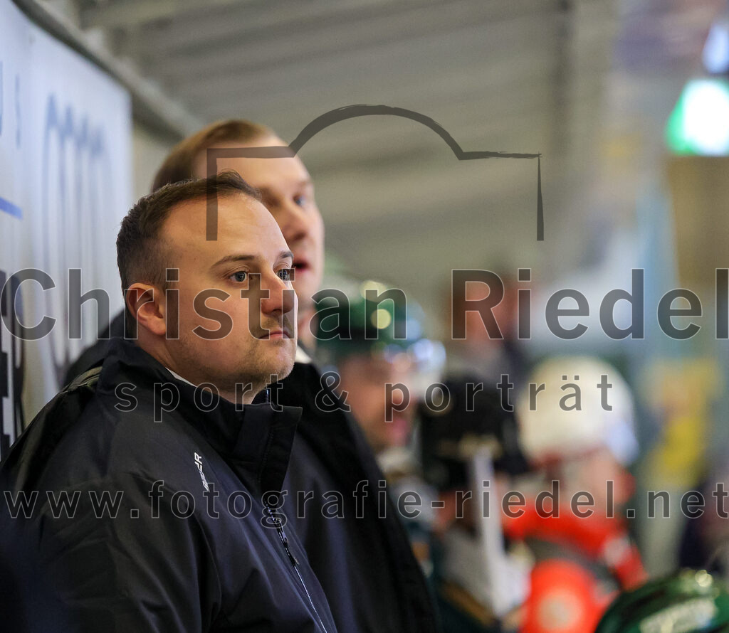 2025-09-14_071_TSV_Erding_gegen_EC_Peiting | Erding, Deutschland, 14.09.2025:Eishockey, Oberliga Süd 2025 / 2026, Testspiel, TSV Erding gegen EC Peiting, Endergebnis: 2:3Foto: Christian Riedel / fotografie-riedel.net