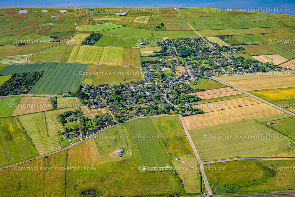 Sylt_Archsum_ELS_3423210625 | ARCHSUM 21.06.2025 Ortsansicht der Straßen und Häuser der Wohngebiete in Archsum auf der Insel Sylt im Bundesland Schleswig-Holstein, Deutschland. // Town View of the streets and houses of the residential areas in Archsum at the island Sylt in the state Schleswig-Holstein, Germany. Foto: Martin Elsen