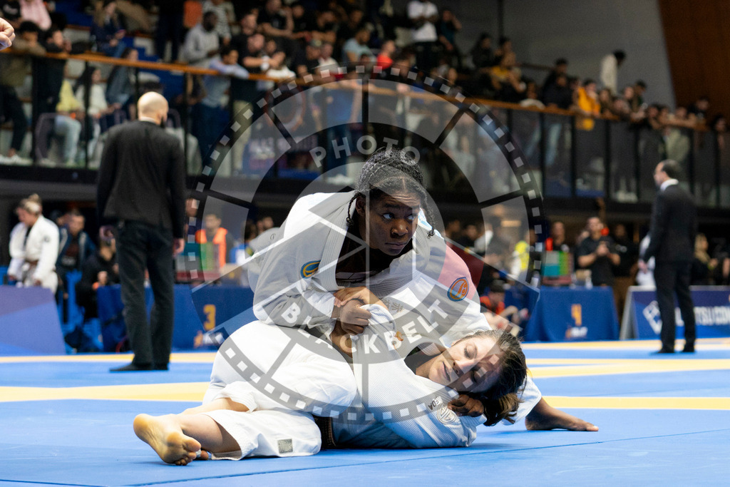 20240124PBB02612 | Fighters compete during the second day of the IBJJF European Championship in Paris, France, on January 24, 2024.