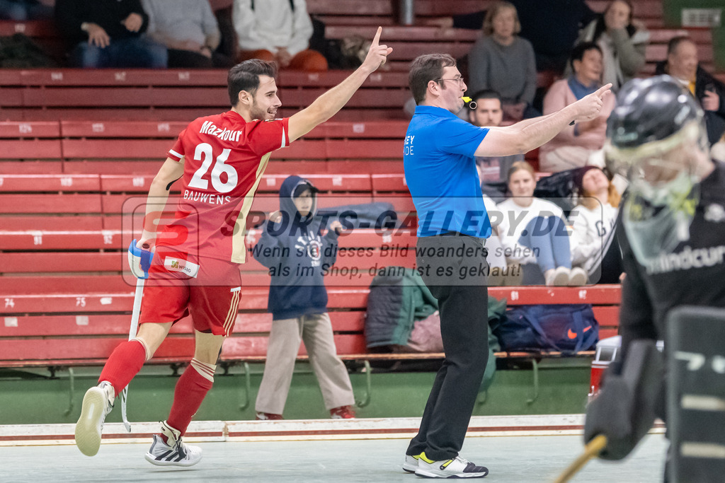 SFE_20230114_0037 | 1. Bundesliga Hockey Herren Rot-Weiss Köln - Uhlenhorst Mülheim am 14.01.2023 in Köln (KTHC Stadion Rot-Weiss Köln Tennis and Hockey Club), Photo: Stephan Fehrmann 2022 (Sports-Gallery),Elian Mazkour ( Rot-Weiss Köln #26 )
