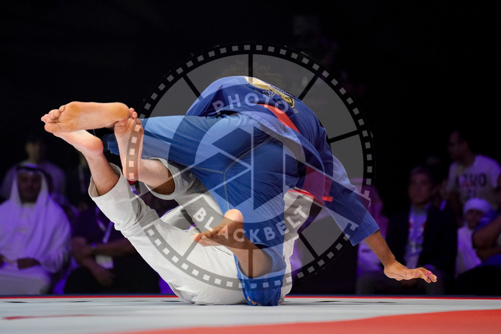 20231110PBB2401 | Fighters compete during the AJP World Professional Championship blackbelt finals in the Mubadala Arena in Abu Dhabi, Arab United Emirates, on November 10, 2023.