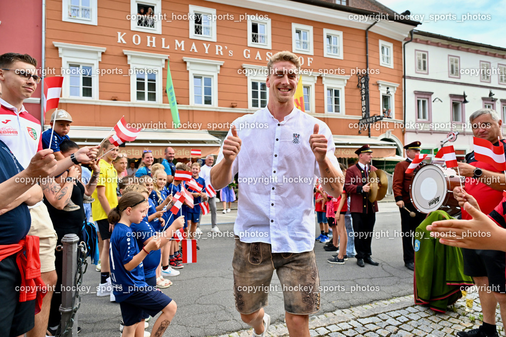 Empfang Heiko Gigler in Gmünd | Empfang Heiko Gigler in Gmünd, Empfang Heiko Gigler in Gmünd am 14.08.2024 in Gmünd (Hauptplatz Gmünd), Austria, (Photo by Bernd Stefan)