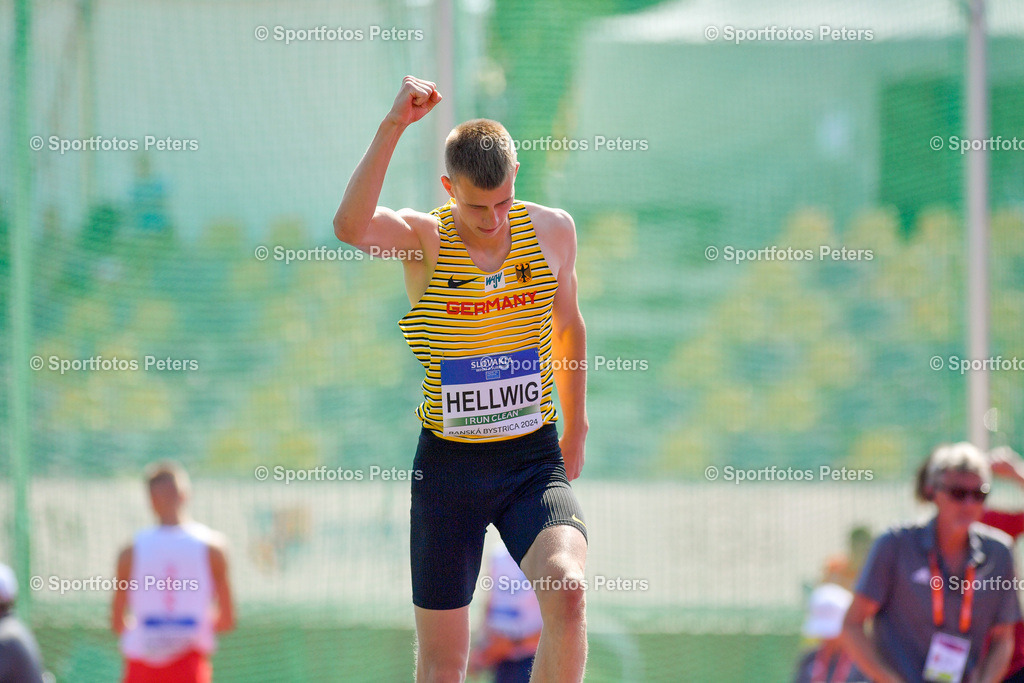 U18 EM - Tag 4_13 | European Athletics U18 Championships am 21.07.2024 in Banska Brystica; Hochsprung, Theo Hellwig.Foto: Kai Peters - Realisiert mit Pictrs.com