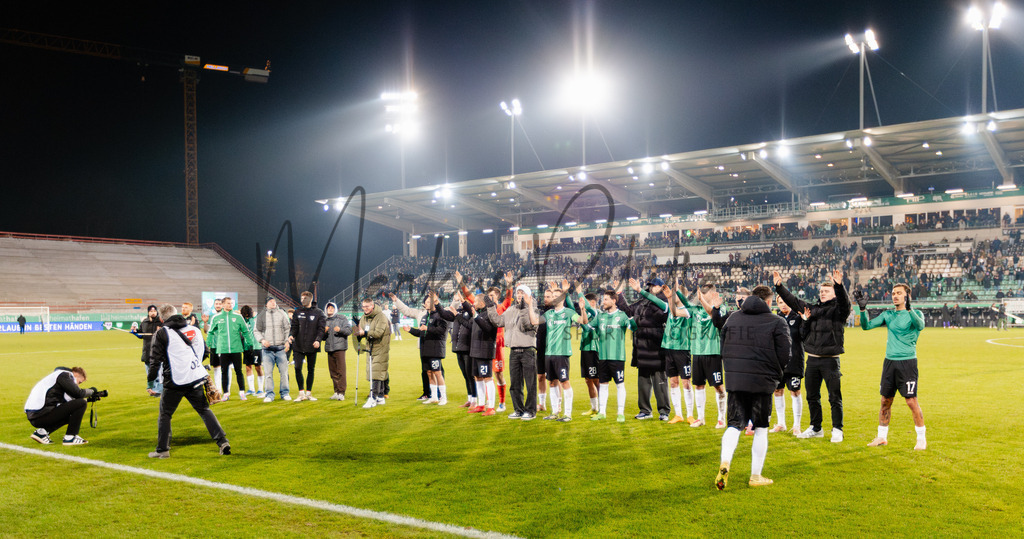 2. Bundesliga, Saison 2025/26, 15. Spieltag: SC Preußen Münster - Hannover 96 | Münster, 05.12.2025: 2. Bundesliga, 15. Spieltag, SC Preußen Münster gegen Hannover 96 im LVM-Preußenstadion in Münster. Foto: sportfotografie.ms | Markus Paletta - Realisiert mit Pictrs.com