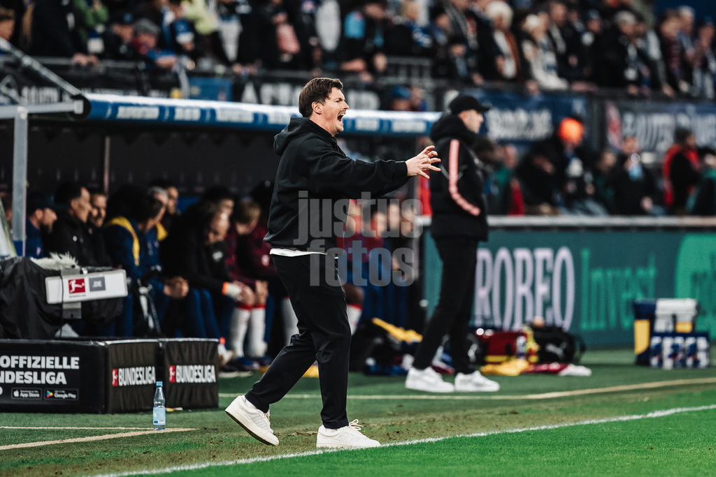 Fußball | Männer | Saison 2025/2026 | 1. Fußball-Bundesliga | 24. Spieltag | Hamburger SV vs. RB Leipzig | 01.03.2026 | Trainer Merlin Polzin (HSV)