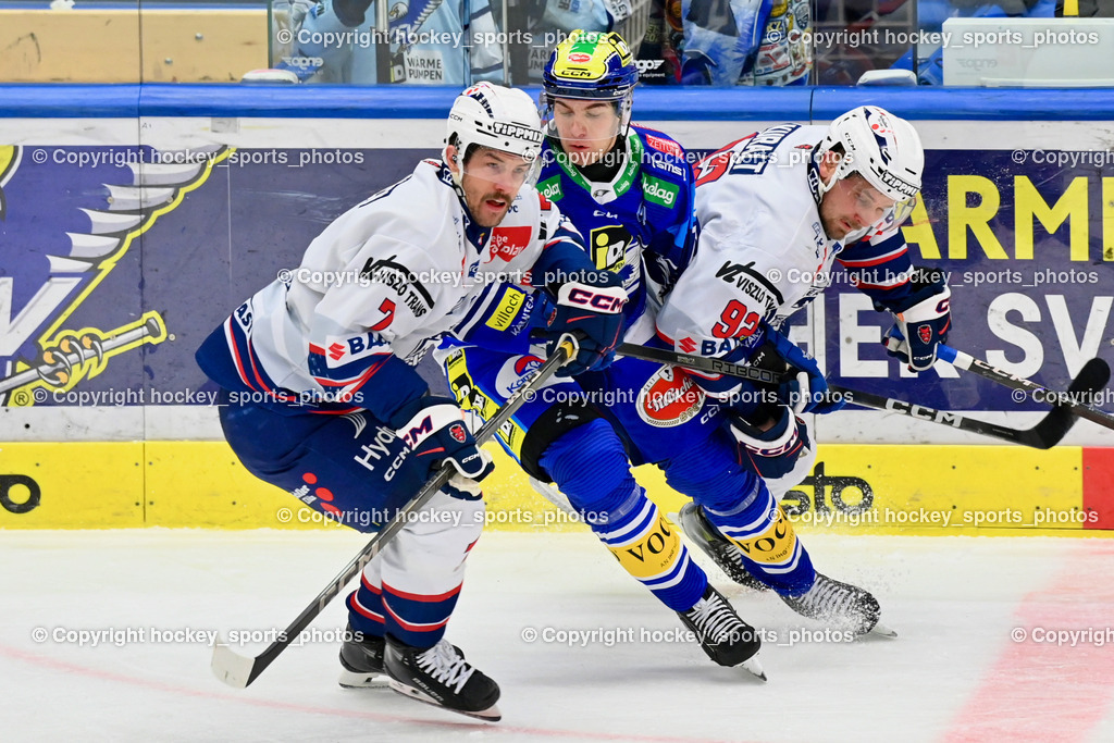 EC IDM WÄRMEPUMPEN VSV vs. HYDRO FEHERVAR AV 19 | #7 Stajnoch Martin HYDRO FEHERVAR, #78 MAXA Felix EC VSV, #92 Kuralt Anze HYDRO FEHERVAR, EC IDM WÄRMEPUMPEN VSV vs. HYDRO FEHERVAR AV 19, EC IDM WÄRMEPUMPEN VSV vs. HYDRO FEHERVAR AV 19 am 20.11.2024 in Villach (Stadthalle Villach), Austria, (Photo by Bernd Stefan)