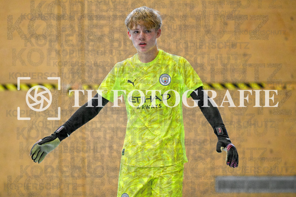 GER, Manchester City - FC Basel, Fussball, U14 Hallenturnier, PS-Immo-Cup 2026, 18.01.2026 | City, FC Basel