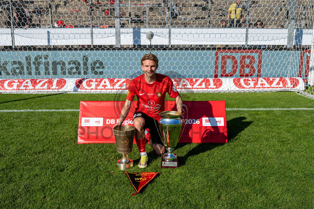 Stuttgarter Kickers vs. SG Sonnenhof Großaspach, Fussball, WFV-Pokal, Finale, 23.05.2026 | Benedikt Landwehr (SG Sonnenhof Großaspach, #22),Stuttgarter Kickers vs. SG Sonnenhof Großaspach, Fussball, WFV-Pokal, Finale, 23.05.2026