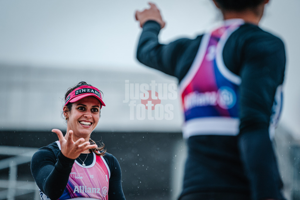 Beachvolleyball | Frauen | German Beach Tour 2024 | Tourstop Bremen | 08.06.2024 | Andressa Cavalcanti Ramalho (BRA) freut sich