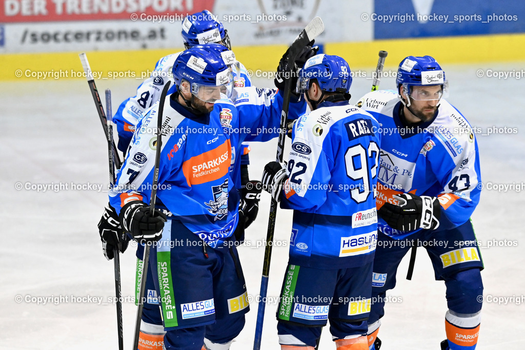 ESC SPARKASSE STEINDORF vs. EHC Althofen | Jubel ESC Steindorf, #92 Ratz Patrick ESC Steindorf, #79 Petrik Benjamin ESC Steindorf, #57 Wilfan Franz ESC Steindorf, #43 Oraze Martin ESC Steindorf, ESC SPARKASSE STEINDORF vs. EHC Althofen, ESC SPARKASSE STEINDORF vs. EHC Althofen am 06.03.2026 in Steindorf (Ossiachersee Halle), Austria, (Photo by Bernd Stefan)