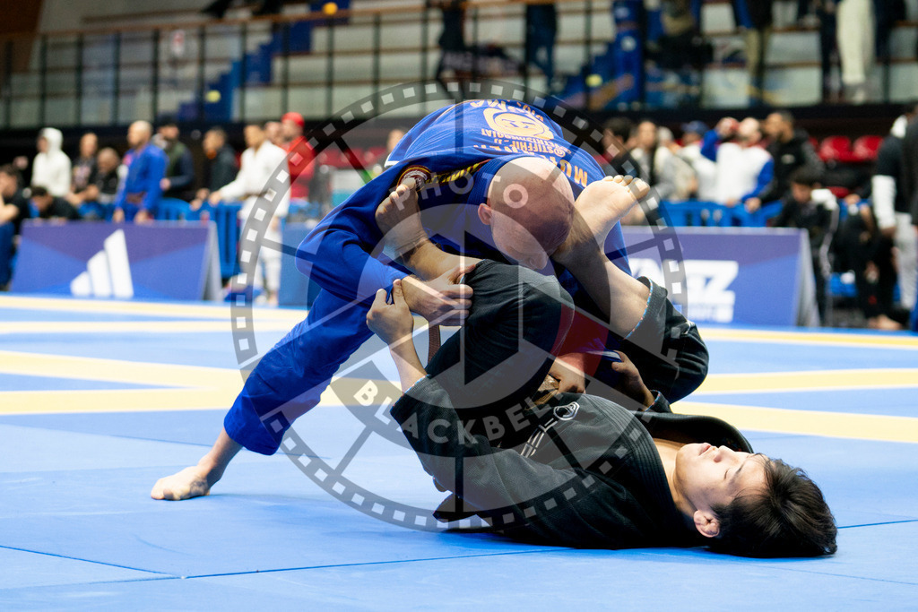 20240124PBB00073 | Fighters compete during the second day of the IBJJF European Championship in Paris, France, on January 24, 2024.