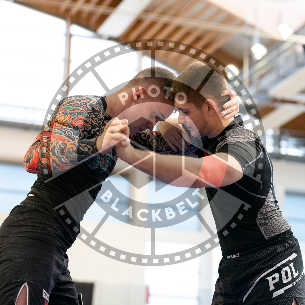 20240316PBB0802 | Athletes compete during the ADCC Eastern European Open grappling Competition in Poznan, Poland, on March 16, 2024.