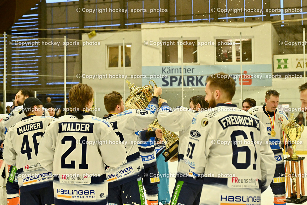 ESC Sparkasse Steindorf Meister 2025/26 | ESC Steindorf Mannschaft, #57 Wilfan Franz ESC Steindorf, ESC Sparkasse Steindorf Meister 2025/26, ESC Sparkasse Steindorf Meister 2025/26 am 08.03.2026 in Althofen (Stadthalle Althofen), Austria, (Photo by Bernd Stefan)